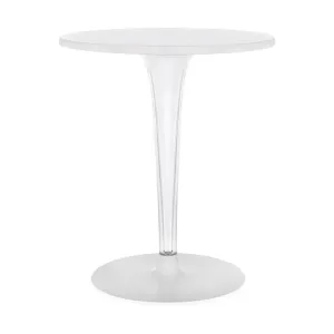 Kartell Top Top Table Per Dr. Yes Round With Round Base 60 Cm, White