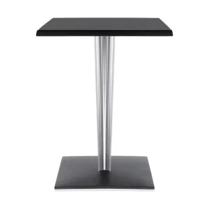 Kartell Top Top Table Per Dr. Yes Square With Square Base 60x60 Cm, Black