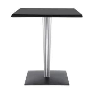 Kartell Top Top Table Per Dr. Yes Square With Square Base 70x70 Cm, Black