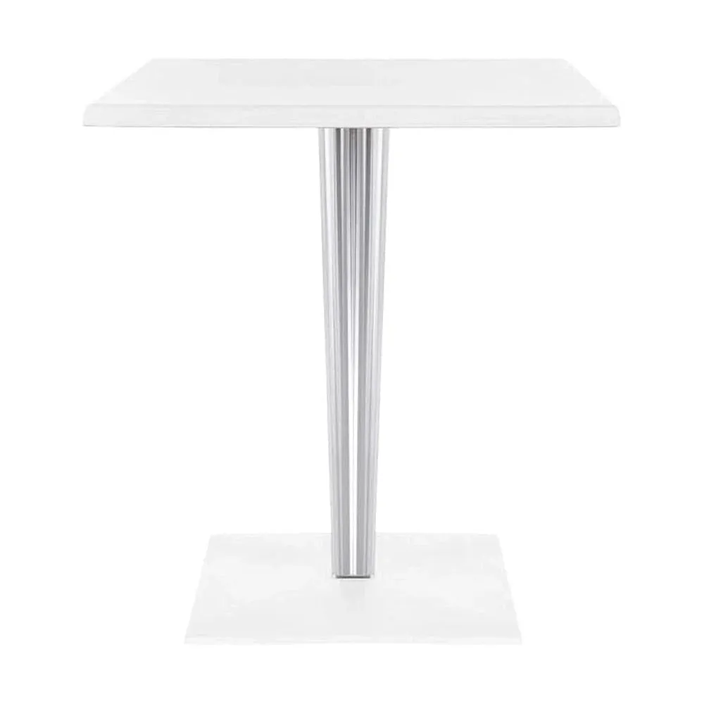 Kartell Top Top Table Per Dr. Yes Square With Square Base 70x70 Cm, White
