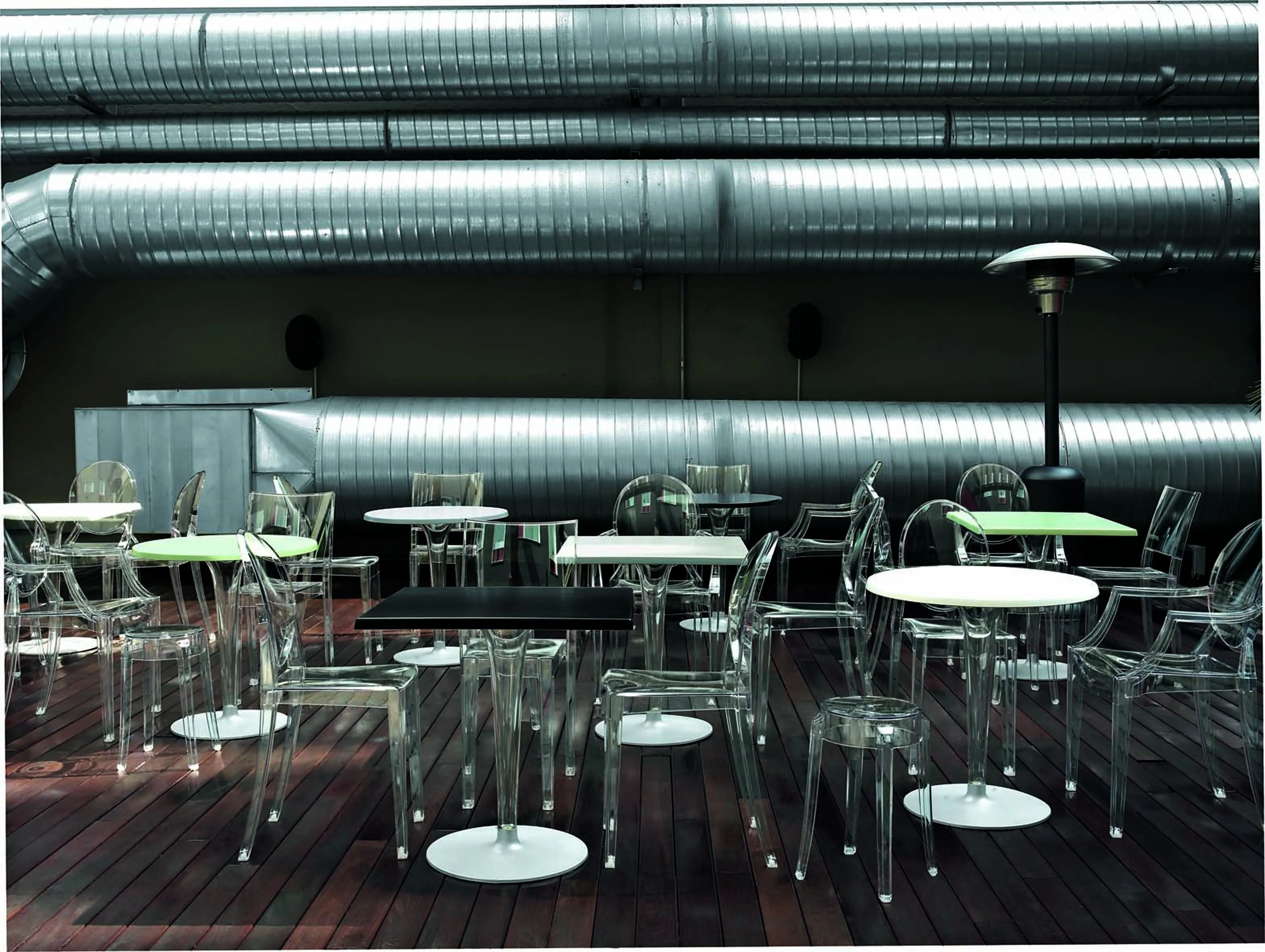 Kartell Top Top Table Per Dr. Yes Square With Square Base 70x70 Cm, White