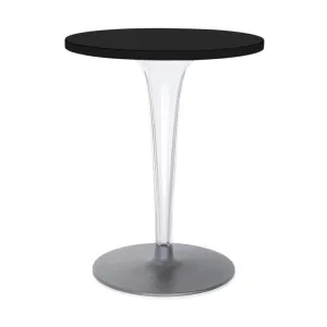 Kartell Top Top Table Round With Round Base 60 Cm, Black