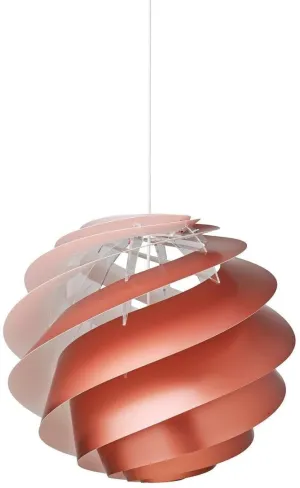 Le Klint Swirl Iii Pendant, Copper 65 Cm