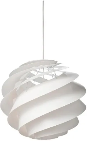 Le Klint Swirl Iii Pendant, White 40 Cm