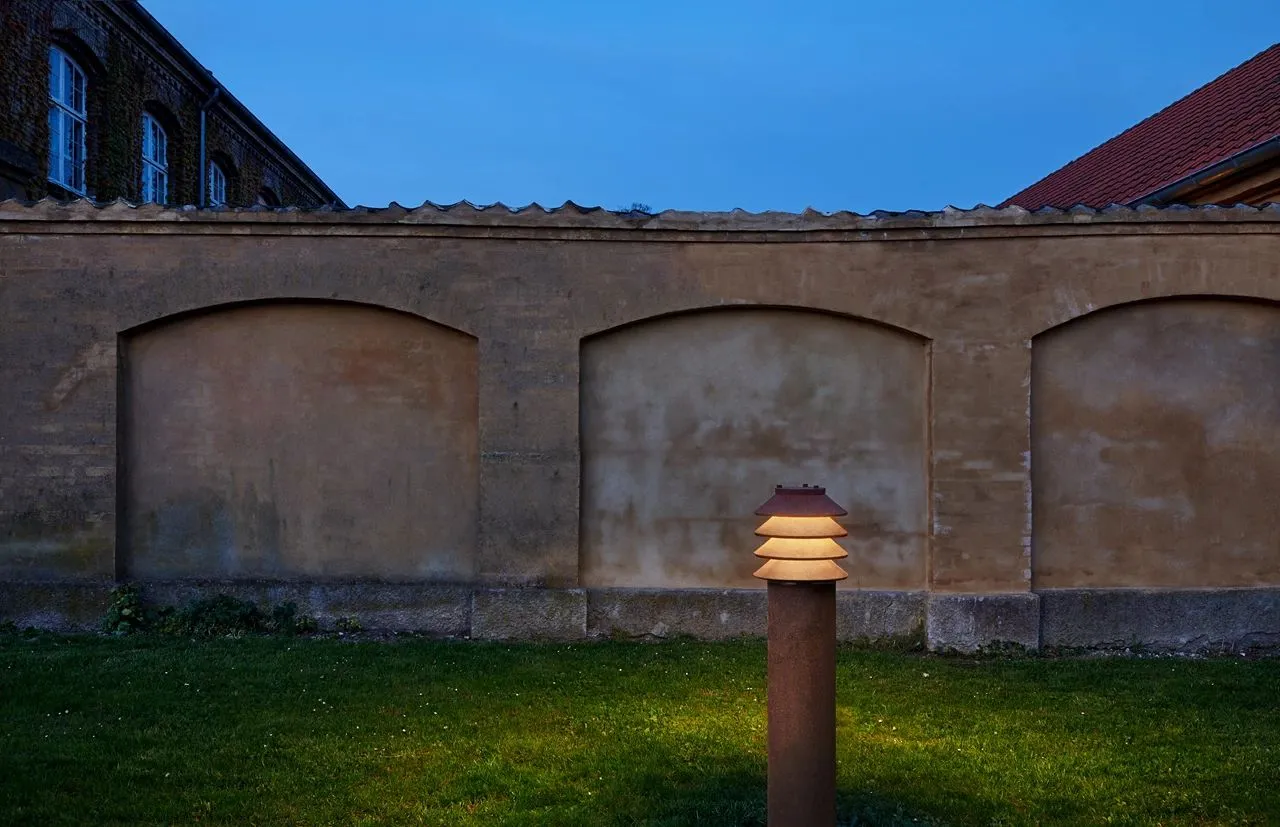 Louis Poulsen Bysted Floor Lamp, Post For In Ground Installation