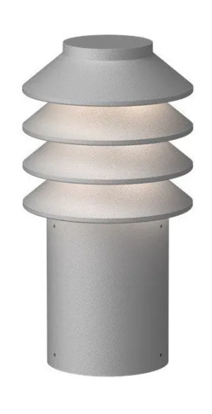 Louis Poulsen Bysted Garden Bollard Led 2700 K 14 W Base With Adaptor Short, Aluminium