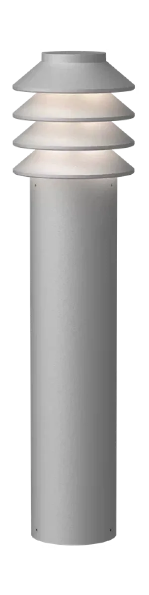 Louis Poulsen Bysted Garden Bollard Led 4000 K 14 W Base Without Adaptor Long, Aluminium