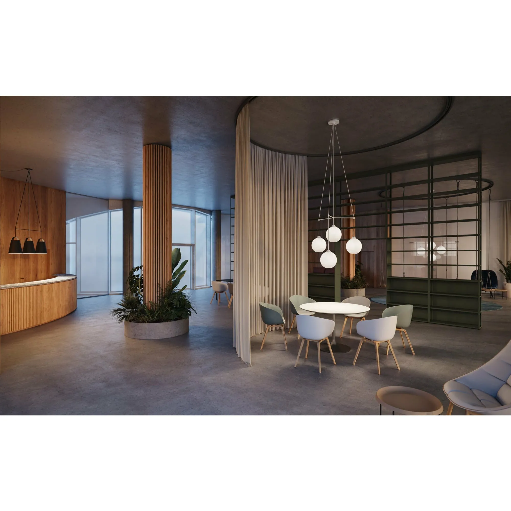 Louis Poulsen Dependant Suspension System 3 Linear, White