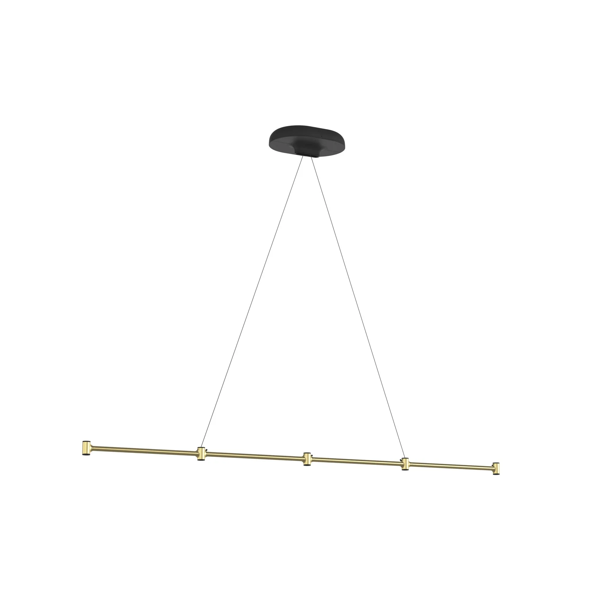 Louis Poulsen Dependant Suspension System 5 Linear, Brass Metallized/Black
