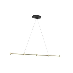 Louis Poulsen Dependant Suspension System 5 Linear, Brass Metallized/Black