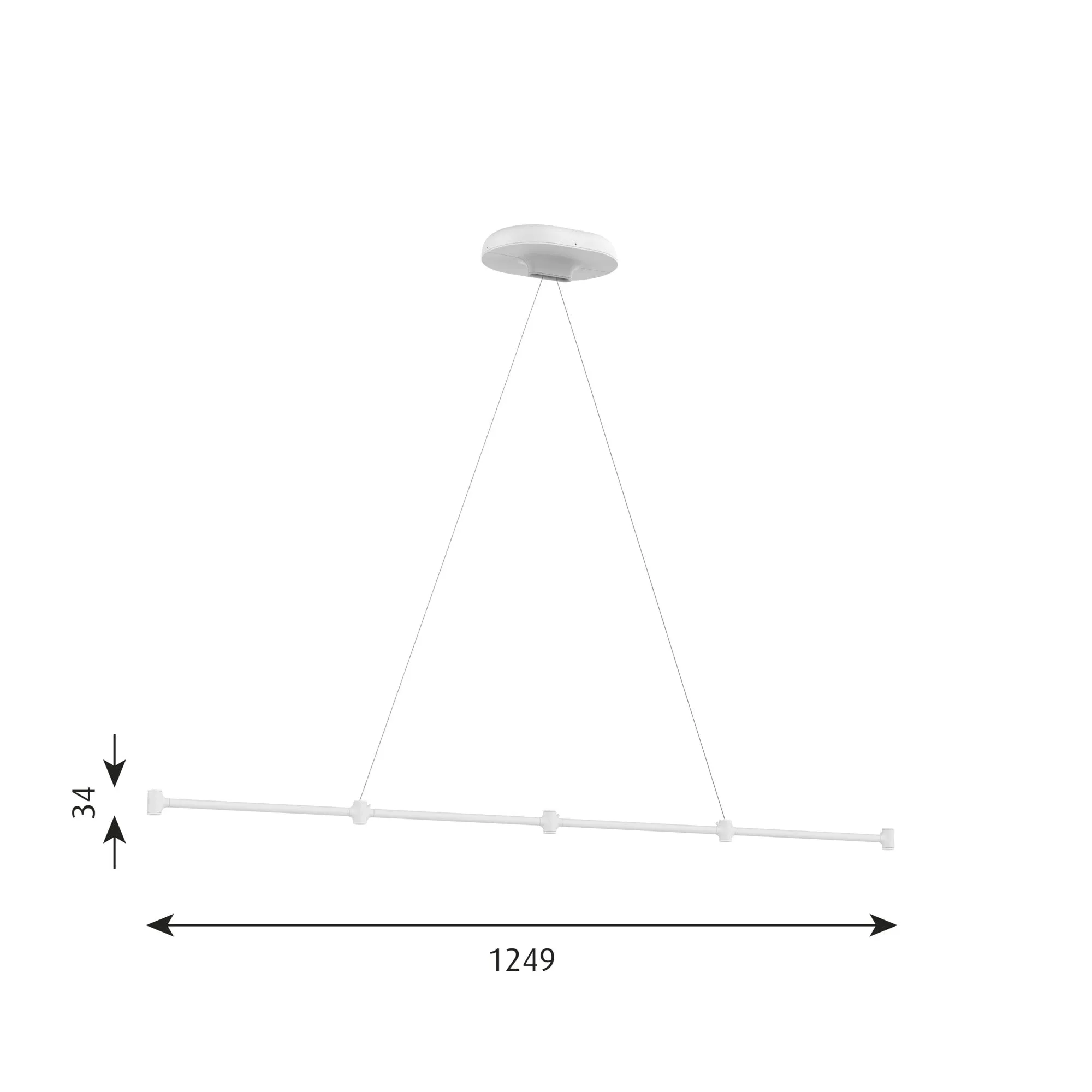 Louis Poulsen Dependant Suspension System 5 Linear, White