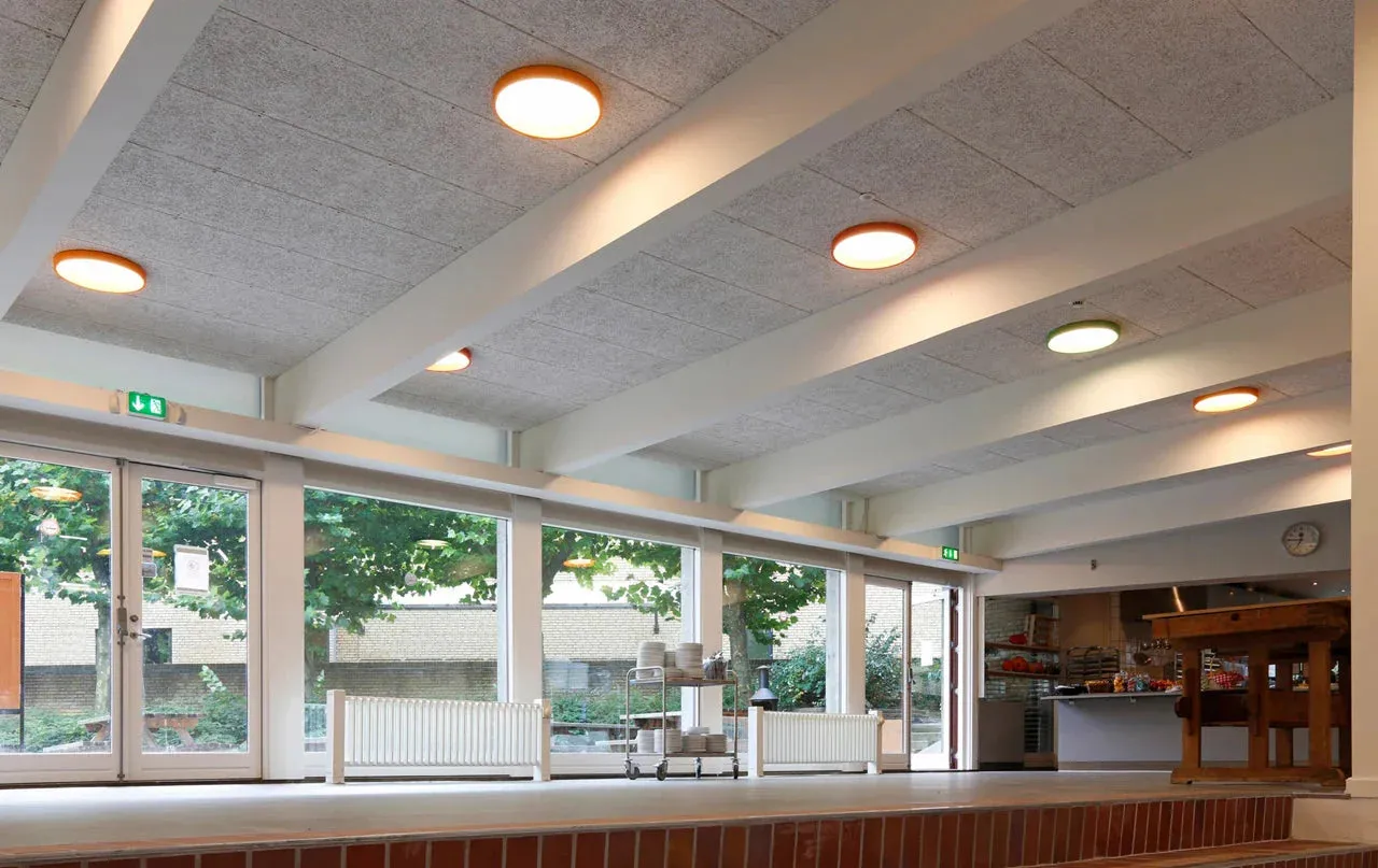 Louis Poulsen Lp Circle Semi Recessed Ceiling Lamp Led 4000 K 25 W 44 Cm, White