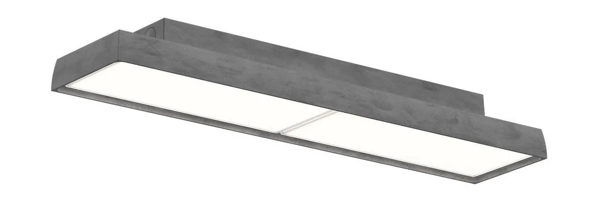 Louis Poulsen Lp Slim Box Surface Mounted Ceiling Lamp 2342 Lumens Dali, Dark Aluminium
