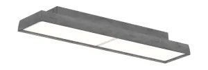 Louis Poulsen Lp Slim Box Surface Mounted Ceiling Lamp 2342 Lumens Dali, Dark Aluminium