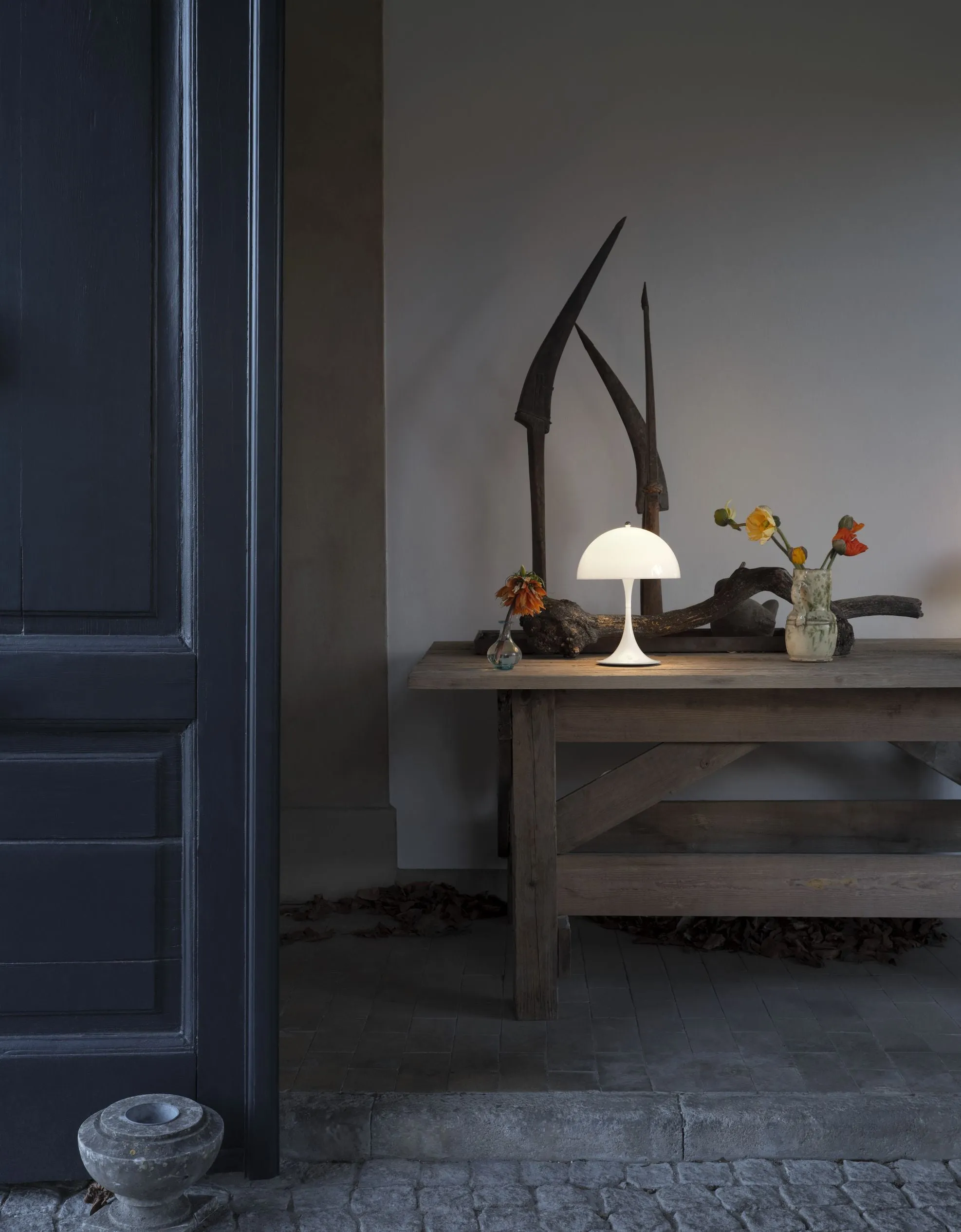 Louis Poulsen Panthella 250 Portable Table Lamp, Opal Acrylic