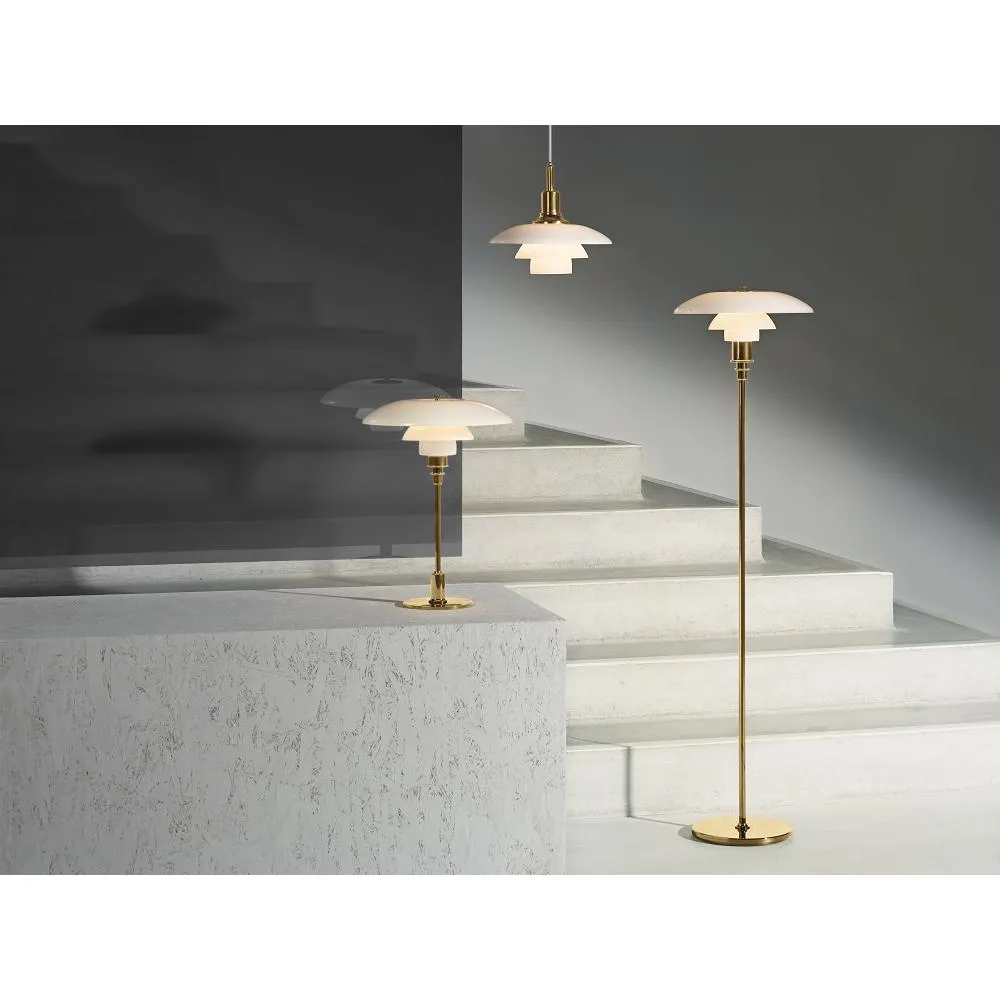 Louis Poulsen Ph 31/2 21/2 Floor Lamp, Brass