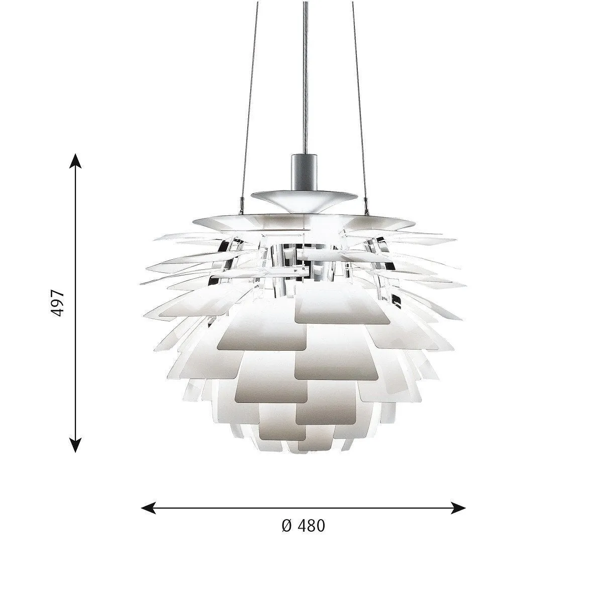 Louis Poulsen Ph Artichoke  480, White