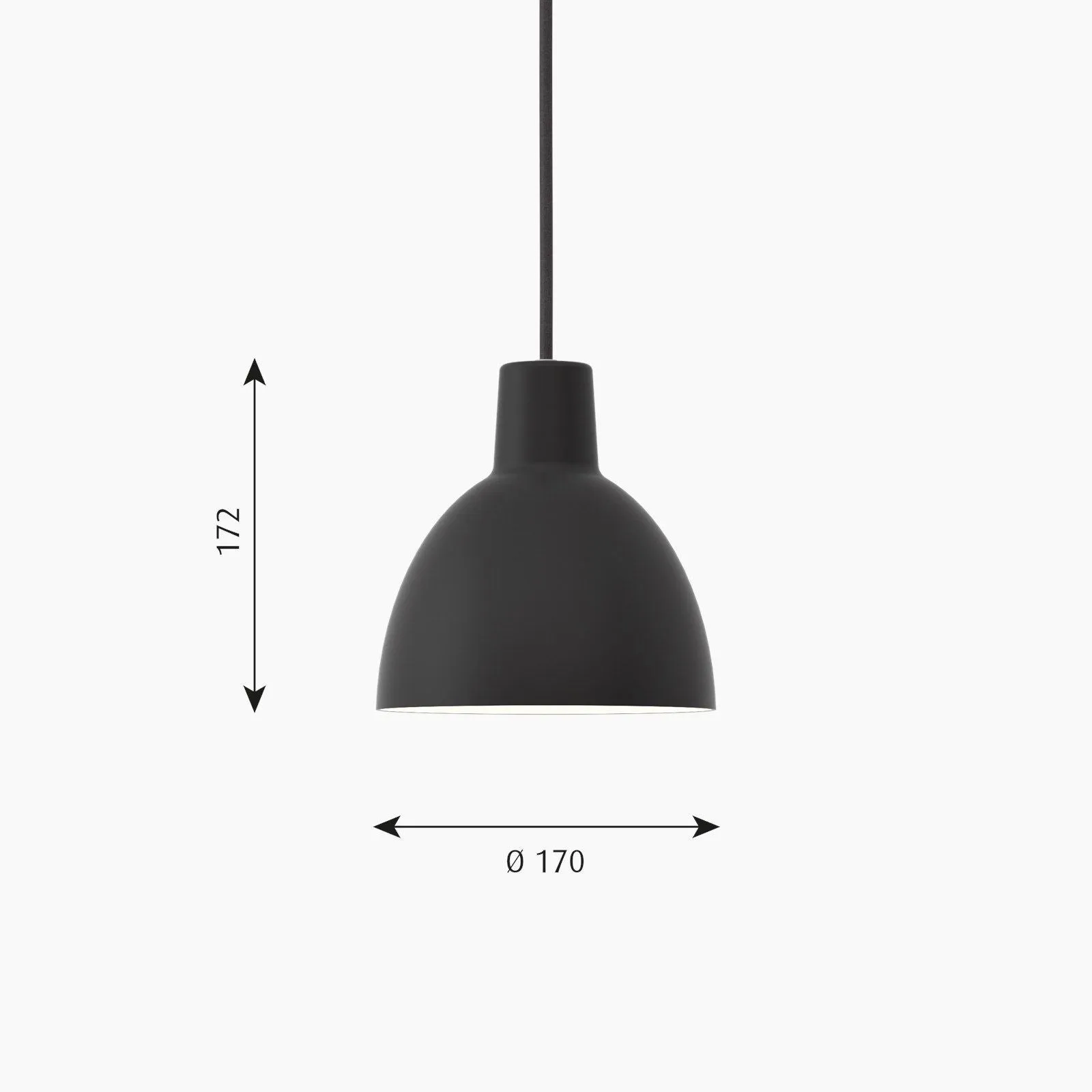 Louis Poulsen Toldbod 170 Pendant, Black
