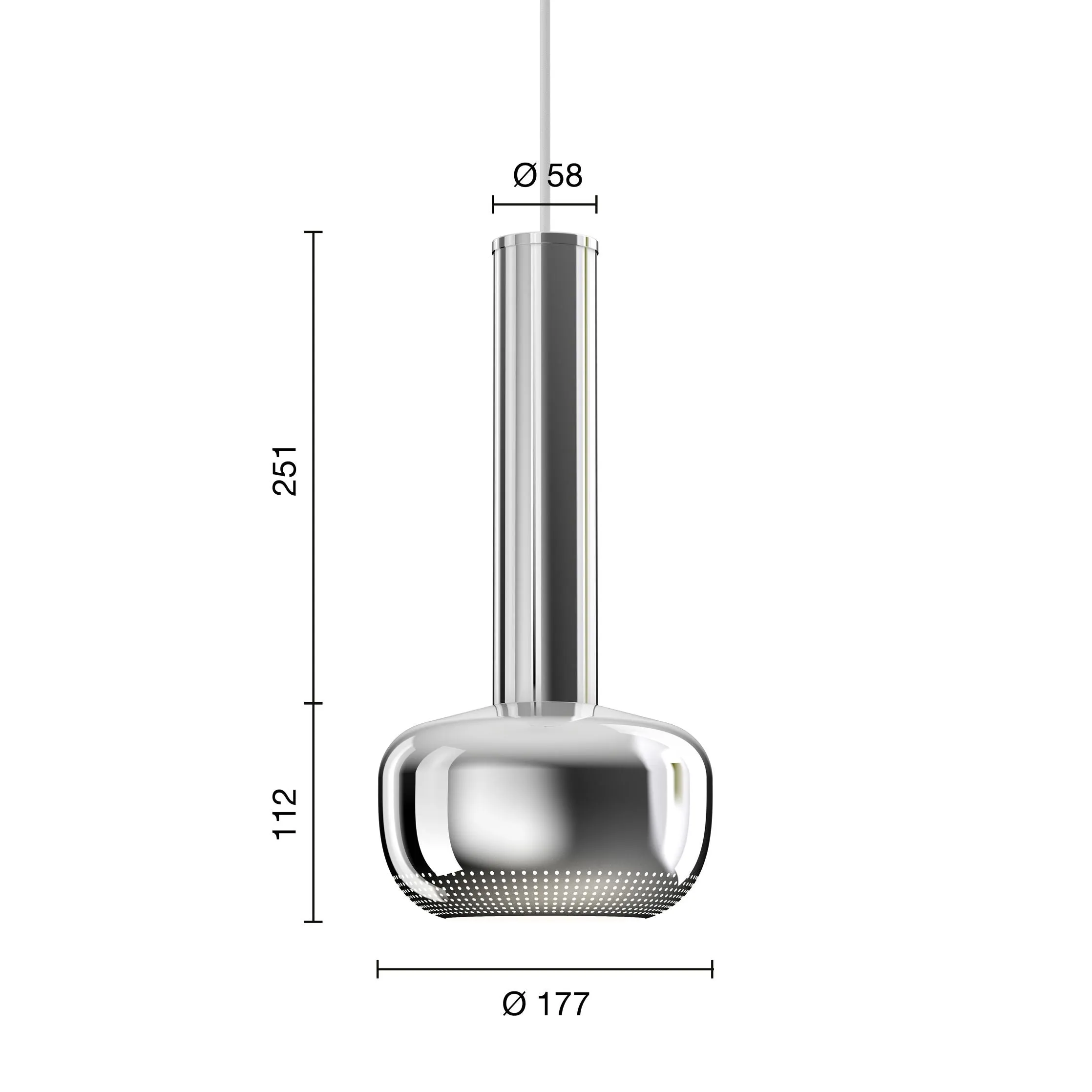 Louis Poulsen Vl 56 Pendant, Brass