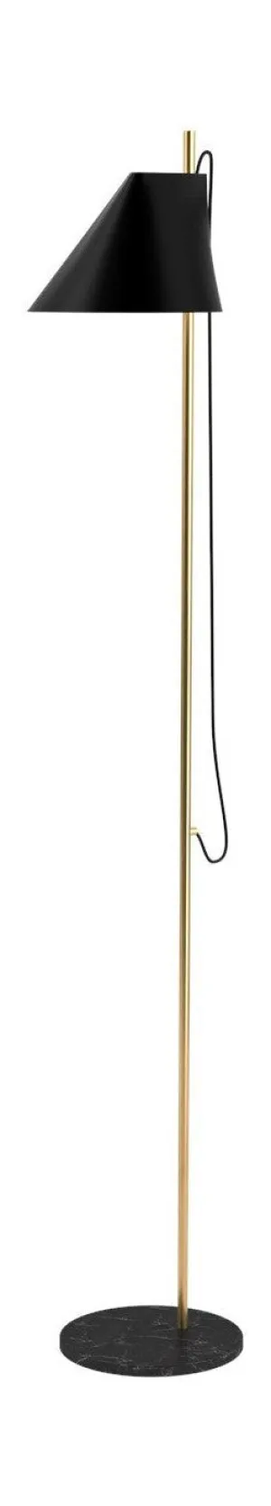 Louis Poulsen Yuh Floor Lamp, Brass/Black