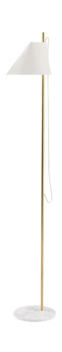 Louis Poulsen Yuh Floor Lamp, Brass/White