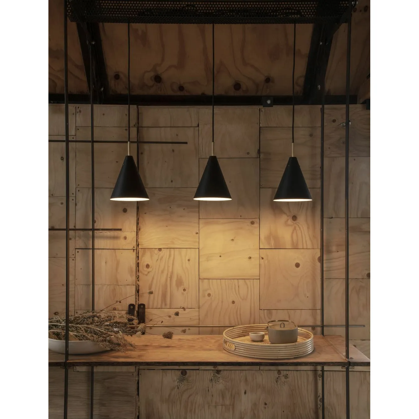 Lyfa Mosaic Pendant 25 Cm, Black