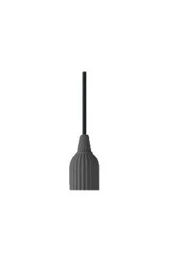 Lyngby Socket 01 Dark Grey, Porcelain