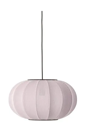 Made By Hand Knit Wit 45 Oval Pendant Lamp, Light Pink