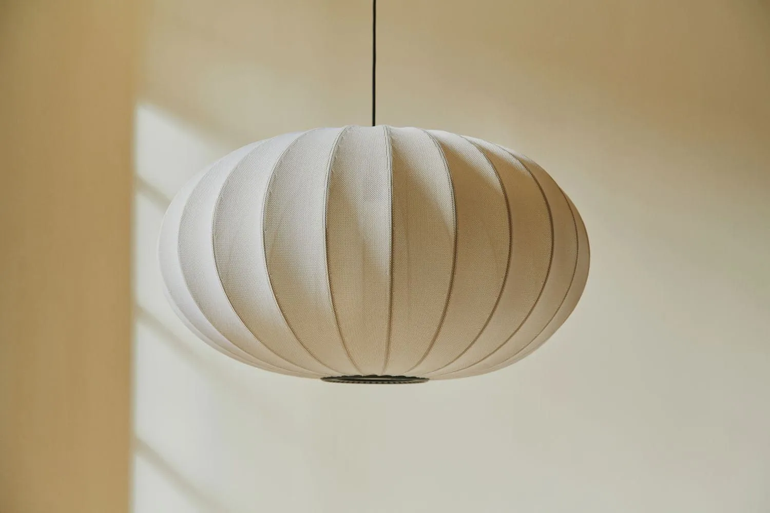Made By Hand Knit Wit 57 Oval Pendant Lamp, Blue Stone