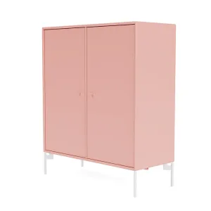 Montana Cover Cabinet With Legs, Ruby/Snow White