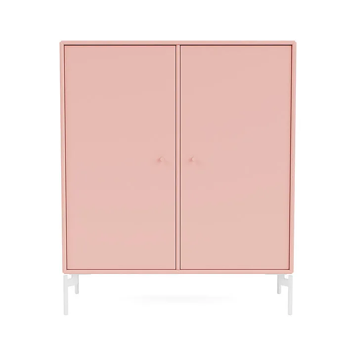 Montana Cover Cabinet With Legs, Ruby/Snow White