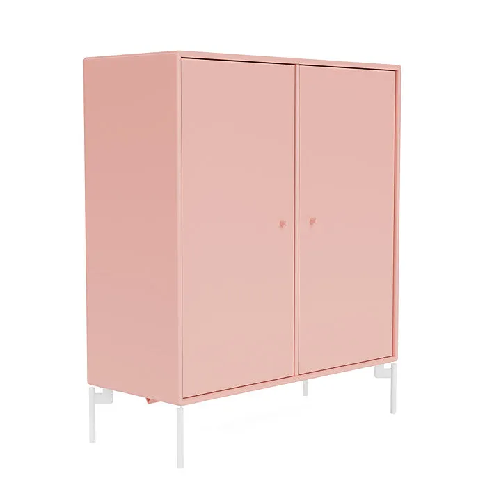 Montana Cover Cabinet With Legs, Ruby/Snow White