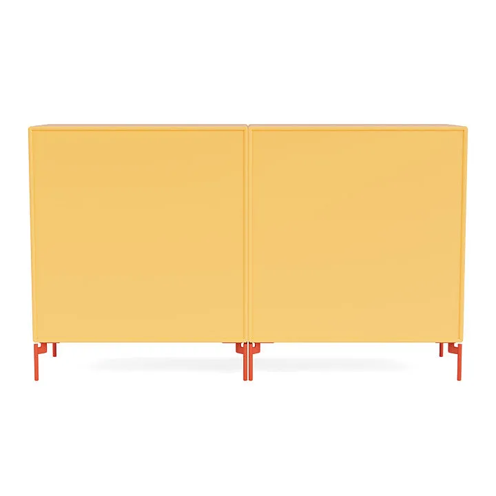 Montana Pair Classic Sideboard With Legs, Acacia/Rosehip