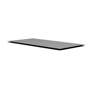 Montana Panton Wire Cover Plate 34,8x70,1 Cm, Smoked Glass