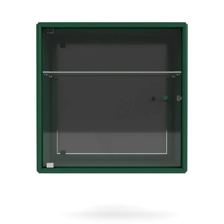 Montana Perfume Wall Mounted Cabinet With Mirror, Pine Green