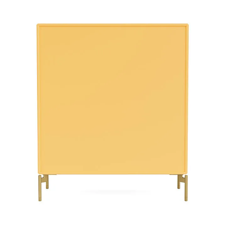 Montana Show Bookcase With Legs, Acacia/Brass