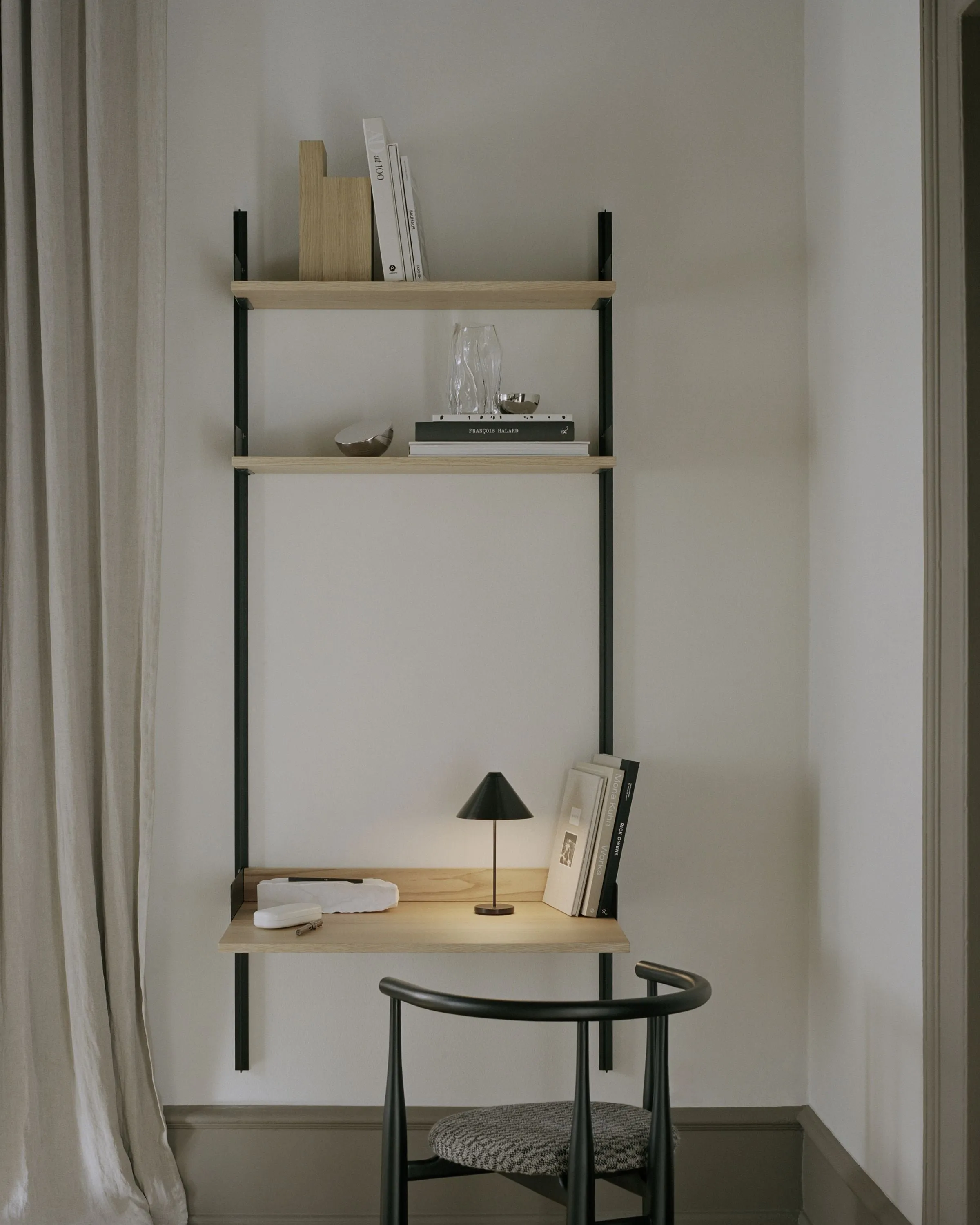 New Works Brolly Portable Table Lamp, Black