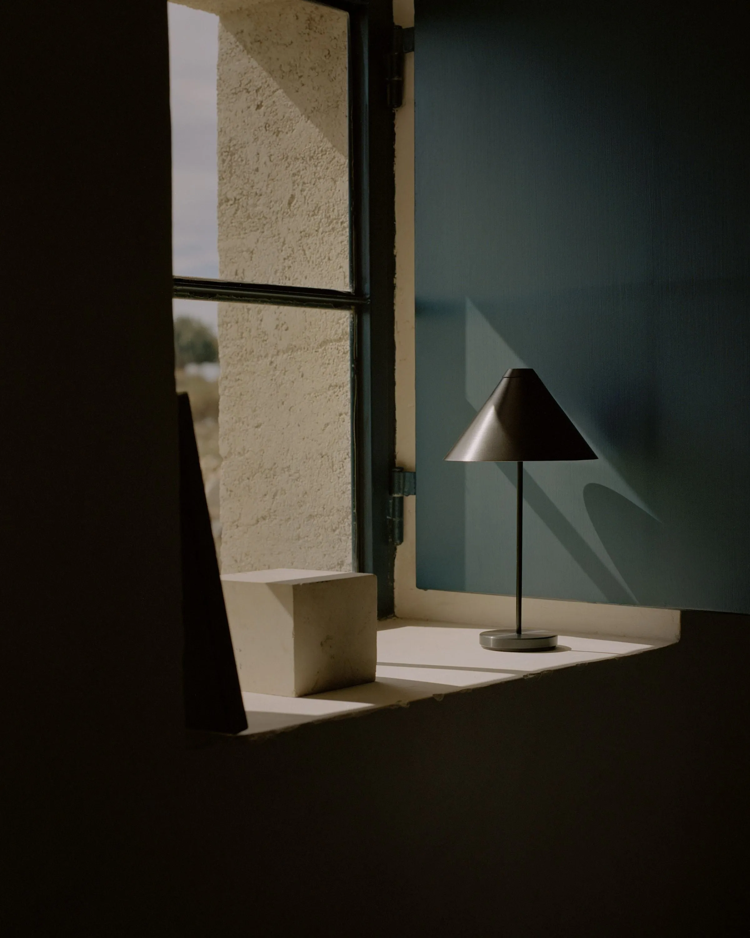 New Works Brolly Portable Table Lamp, Black