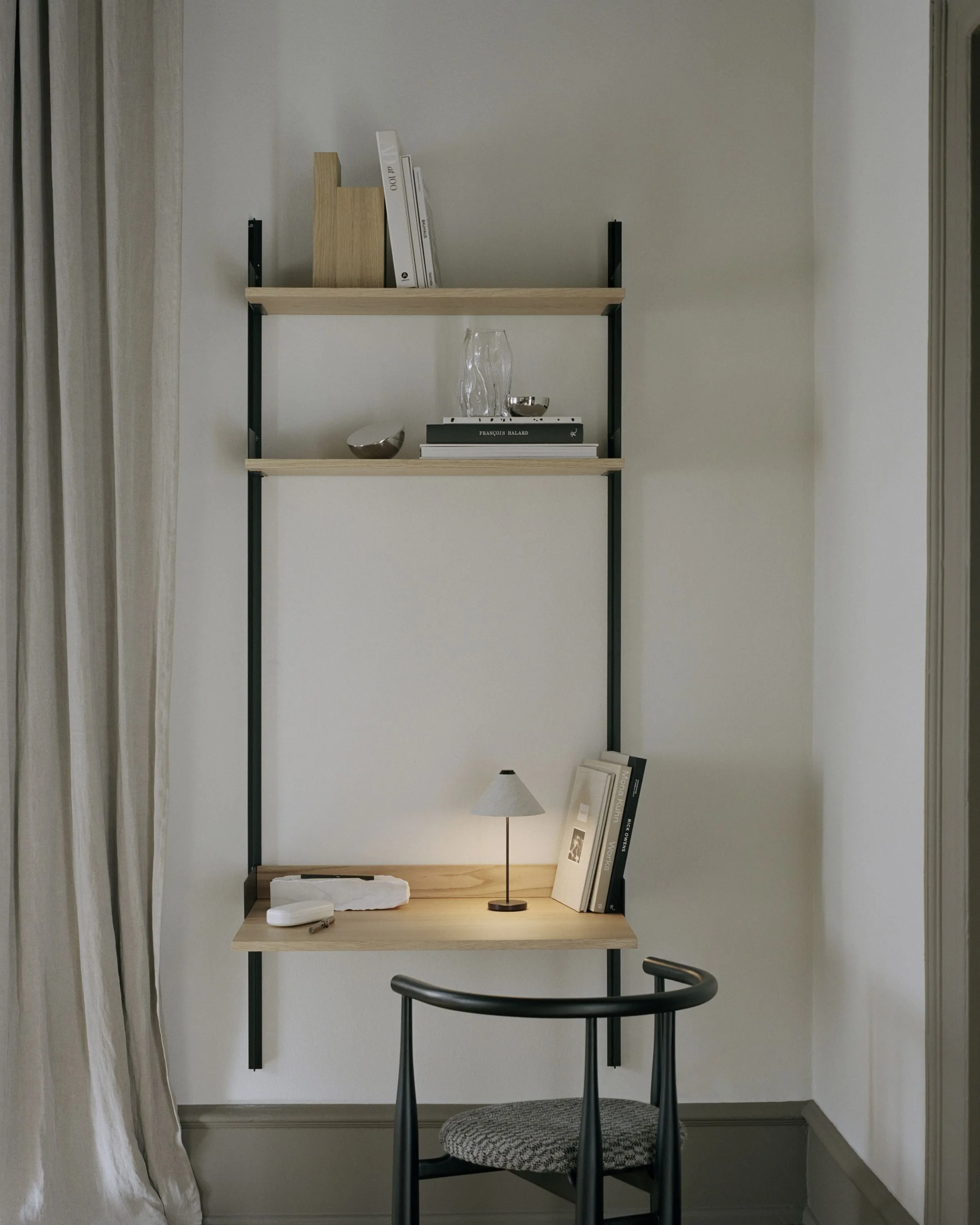 New Works Brolly Portable Table Lamp, Linen
