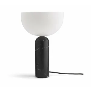 New Works Kizu Table Lamp Black Marquina Marble, Large