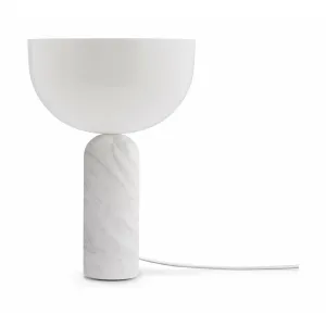 New Works Kizu Table Lamp White Carrara Marble, Small