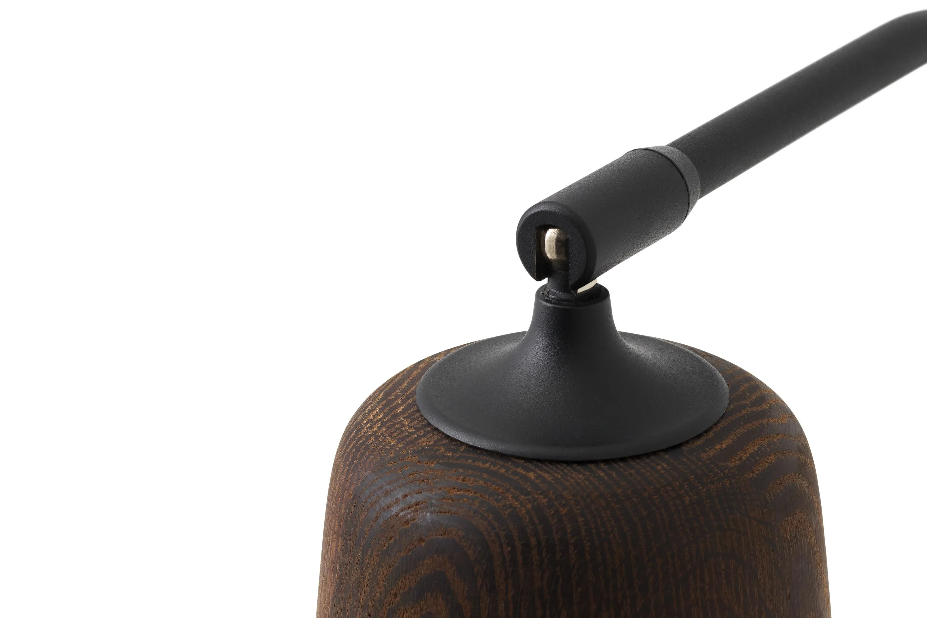 New Works Material Floor Lamp, Smoked Oak