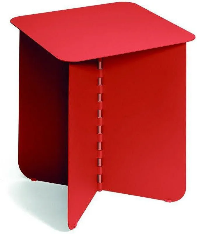 Puik Hinge Side Table 40x40cm, Red