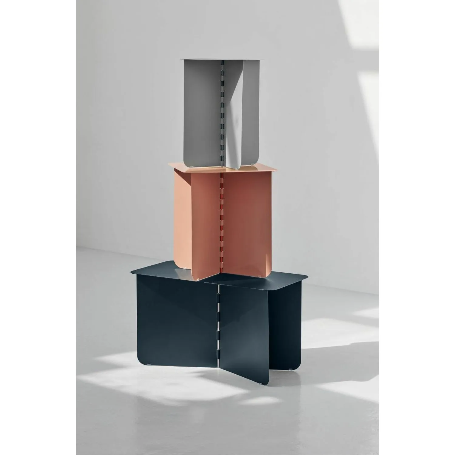 Puik Hinge Side Table 70x35 Cm, Black
