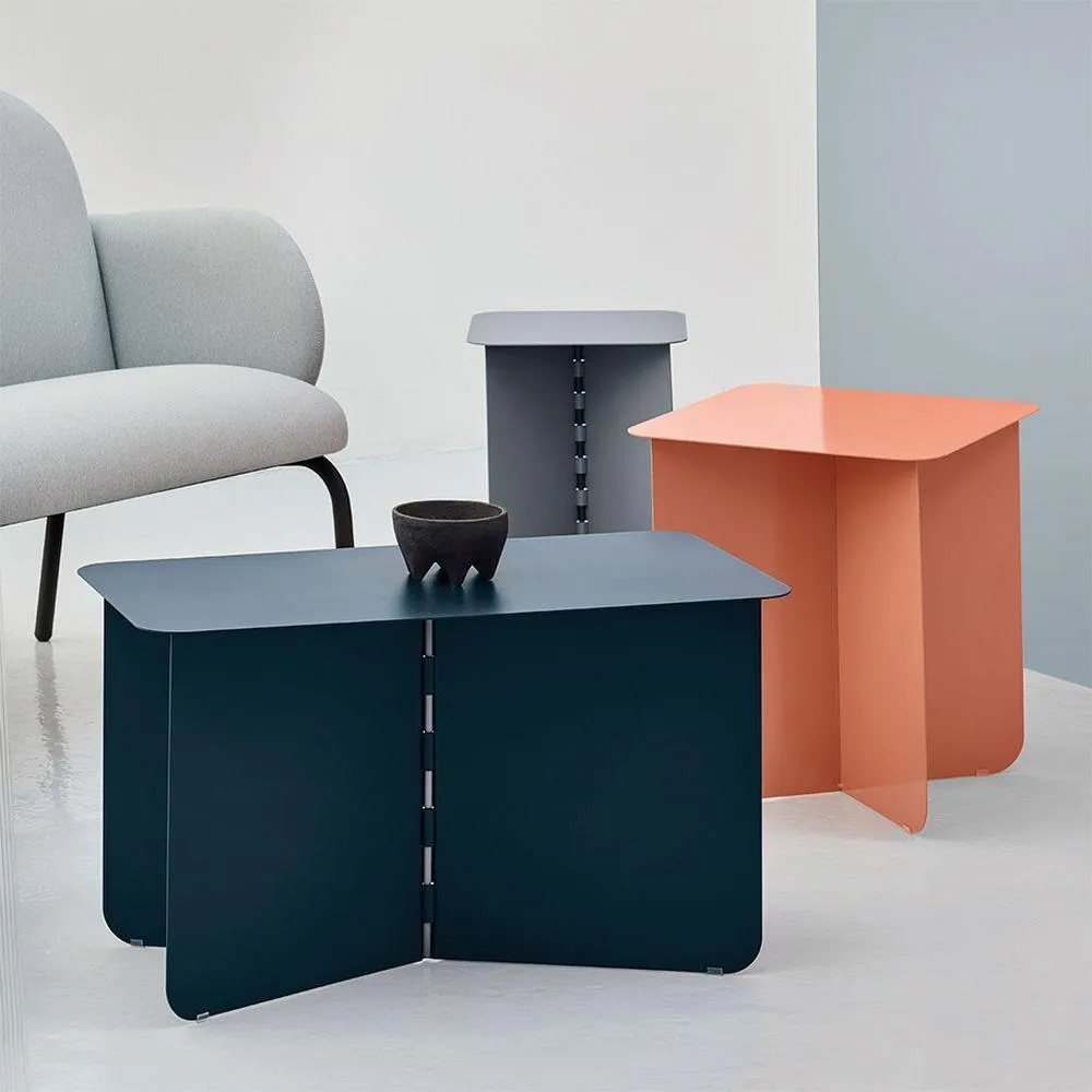 Puik Hinge Side Table 70x35 Cm, Black