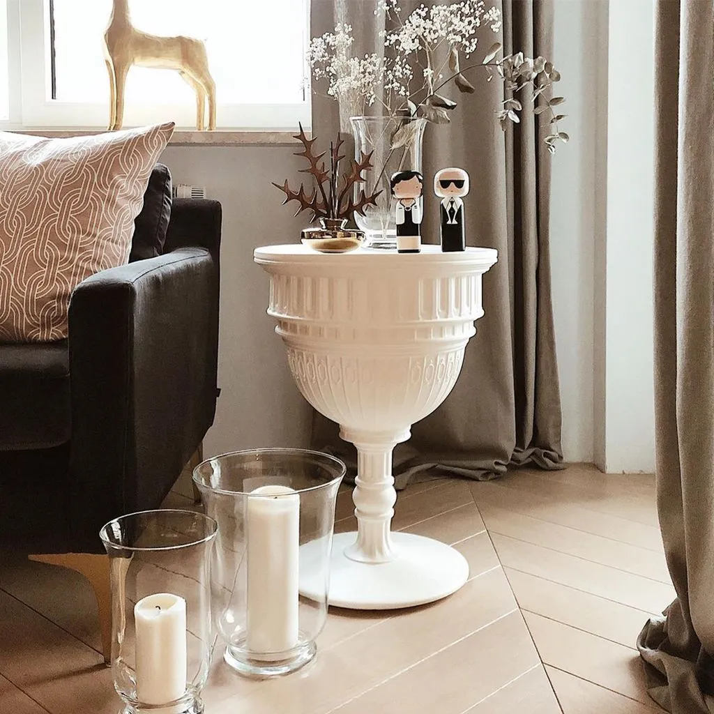 Qeeboo Capitol Side Table By Studio Job x H 44x60 Cm, White