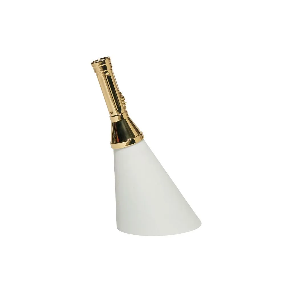 Qeeboo Flash Rechargeable Led Table Lamp Metal Finish H 48 Cm, Gold