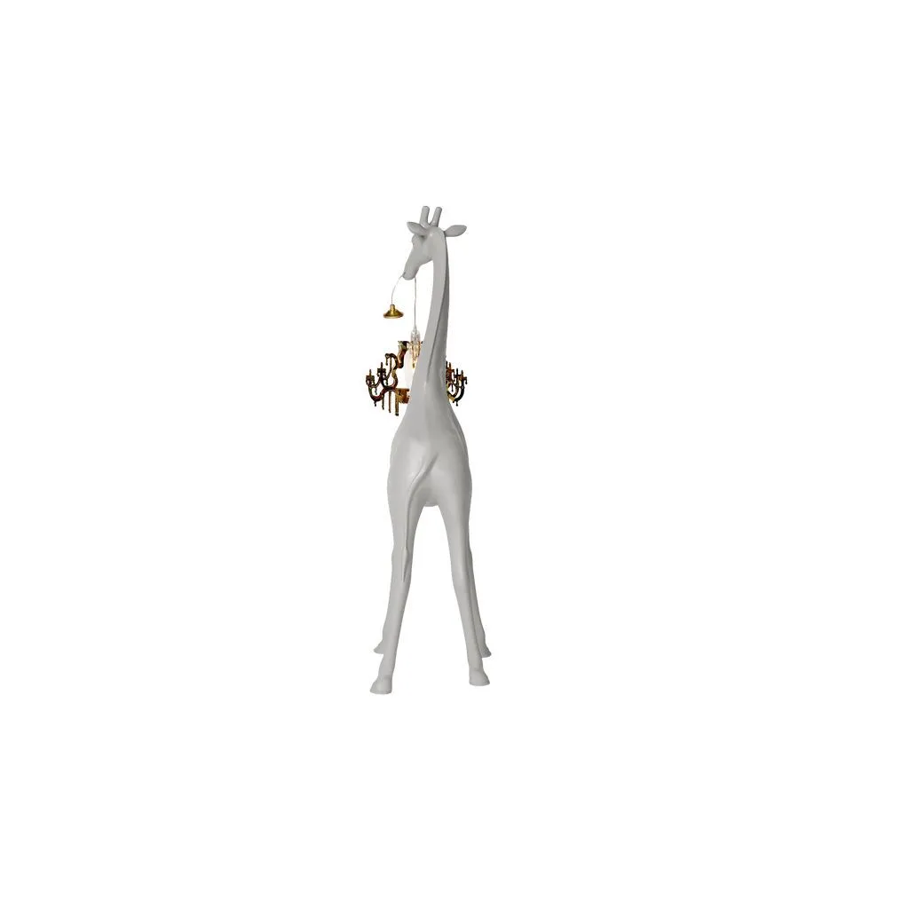 Qeeboo Giraffe In Love Floor Lamp Xs H 1m, Cold Sand