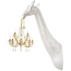 Qeeboo Giraffe In Love Wall Lamp H 1.73m, White