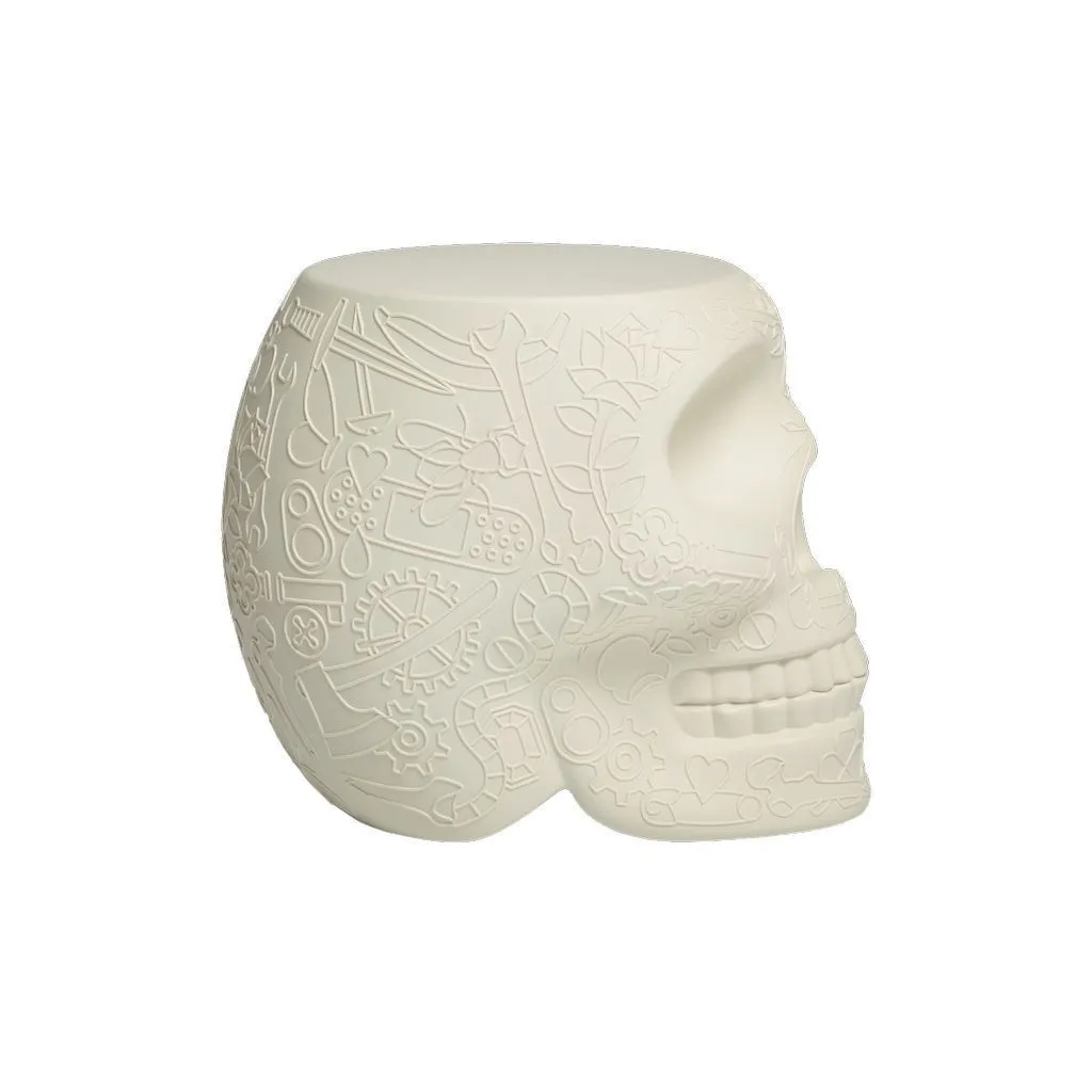 Qeeboo Mexico Chair/Side Table, Ivory